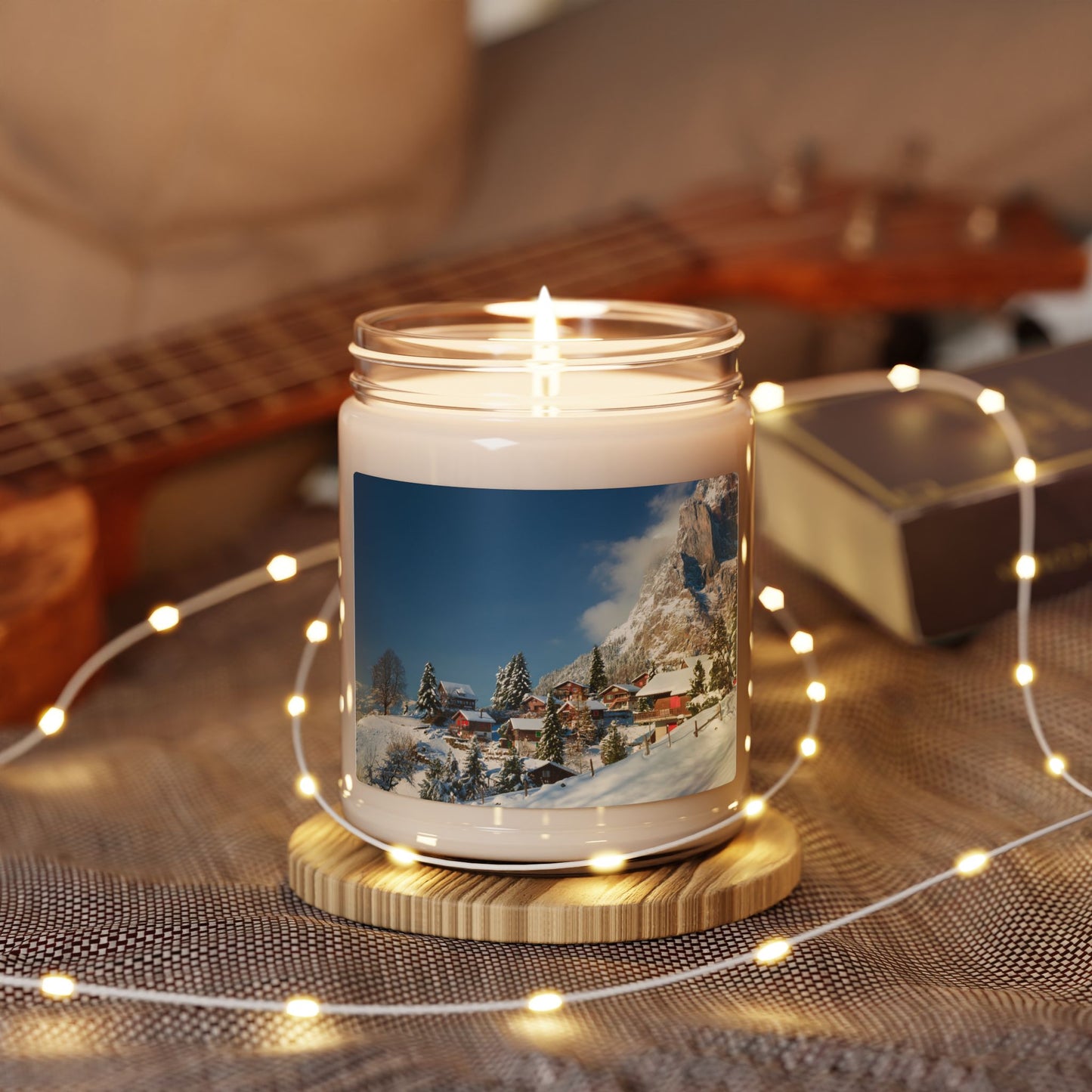 Christmas Nutcracker Soy Candle 9oz — Holiday Spiced Pine & Citrus Jar